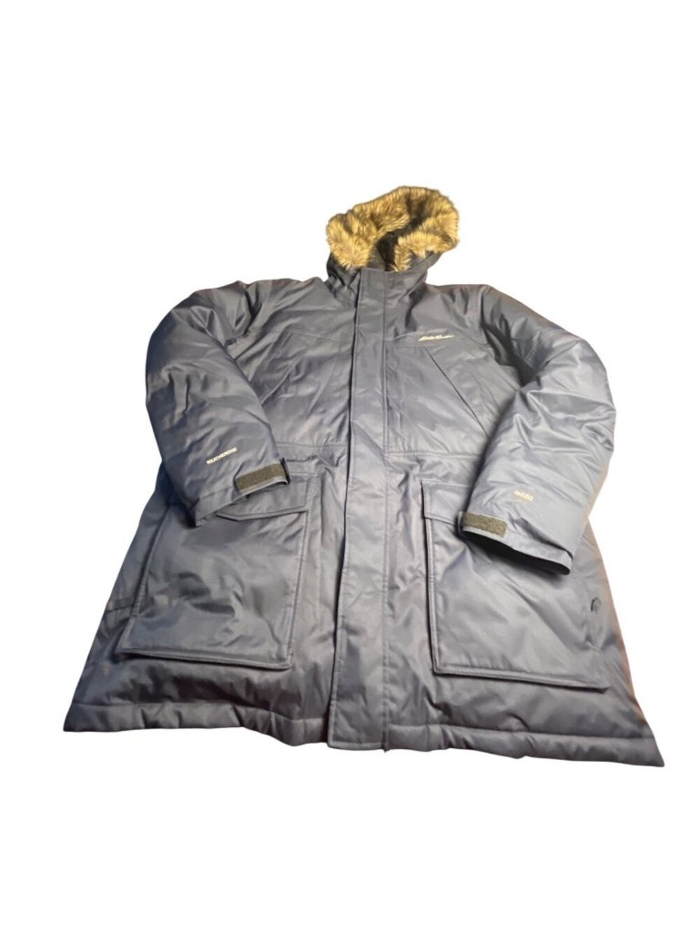Eddie Bauer Mens XXL Blue Superior Down Parka WeatherEdge Waterproof 650-Fill